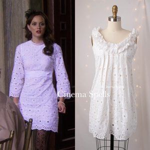 ☀️ASO Blair Waldorf on Gossip Girl Dress Exact Same Eyelet Pattern- ALT Version